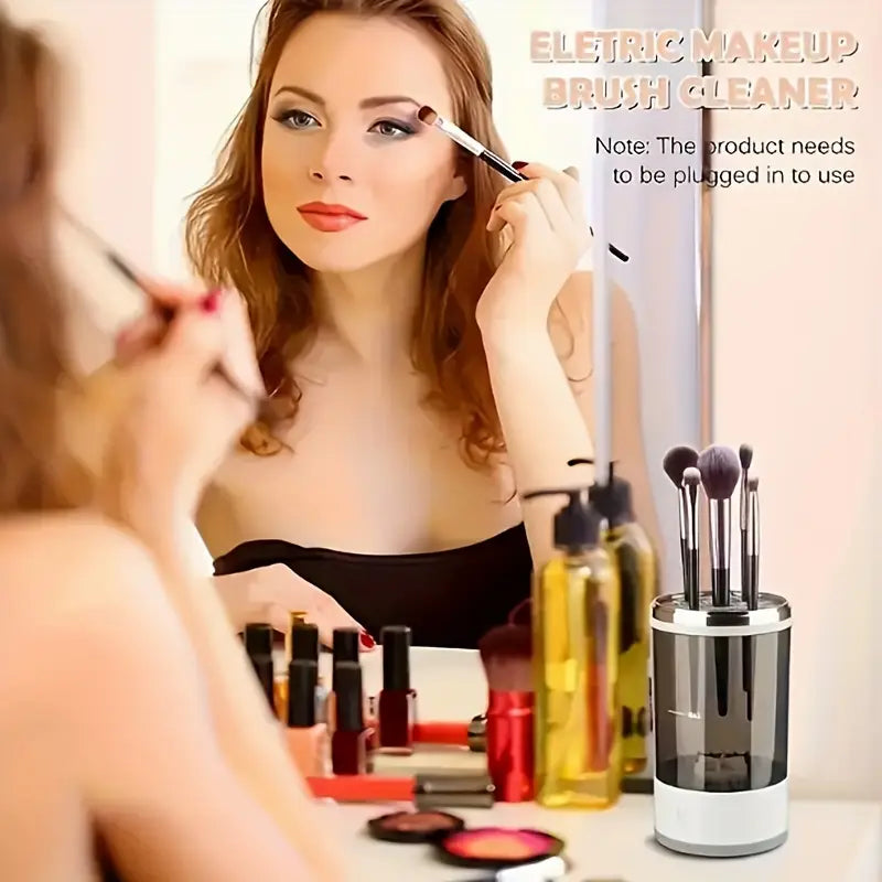 Automatische Make-Up kwast reinigings machine.
