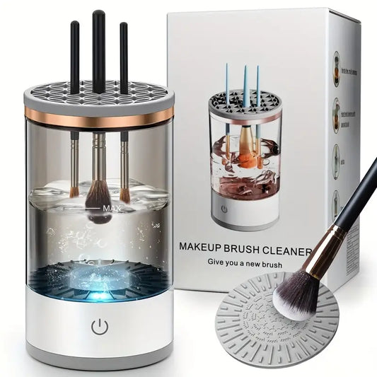 Automatische Make-Up kwast reinigings machine.