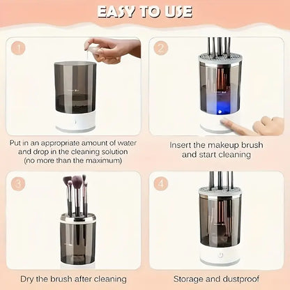 Automatische Make-Up kwast reinigings machine.